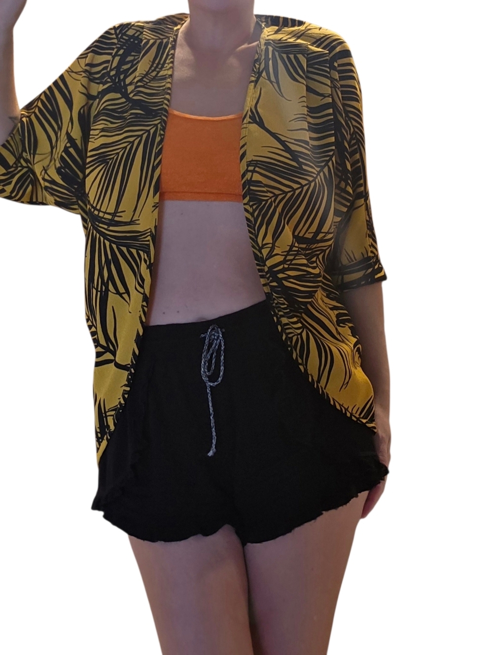 Cookies Hawaiian Kimono Top - Bolero Style Tropical Print Blouse